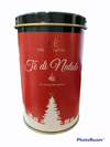 Te di Natale miscela con petali di rosa mandorle ceylon tisane infusi confezione 50gr latta aviatore in bustine - Dolci pensieri gift