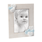 Cornice portafoto con cuori bambino azzurro shabby chic 13x18 cm - Dolci pensieri gift