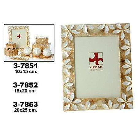 Cornice portafoto effetto madreperla 10 x 15 cm decorazione fiori porta fotografie - Dolci pensieri gift