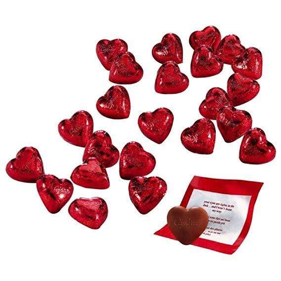 Cuori di cioccolato Caffarel confezione 100g cuoricini rossi cioccolata al latte - Dolci pensieri gift