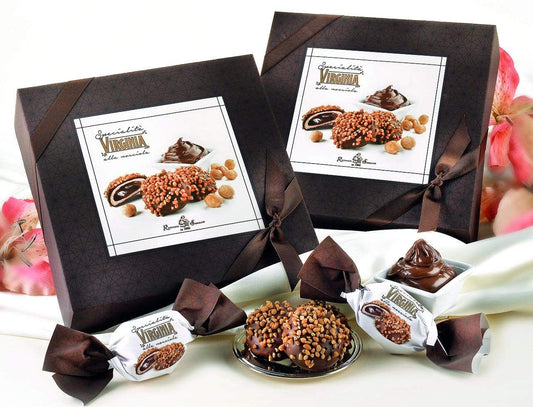 Dolcetto virgina amaretto nocciola con granella confezione 200 gr - Dolci pensieri gift