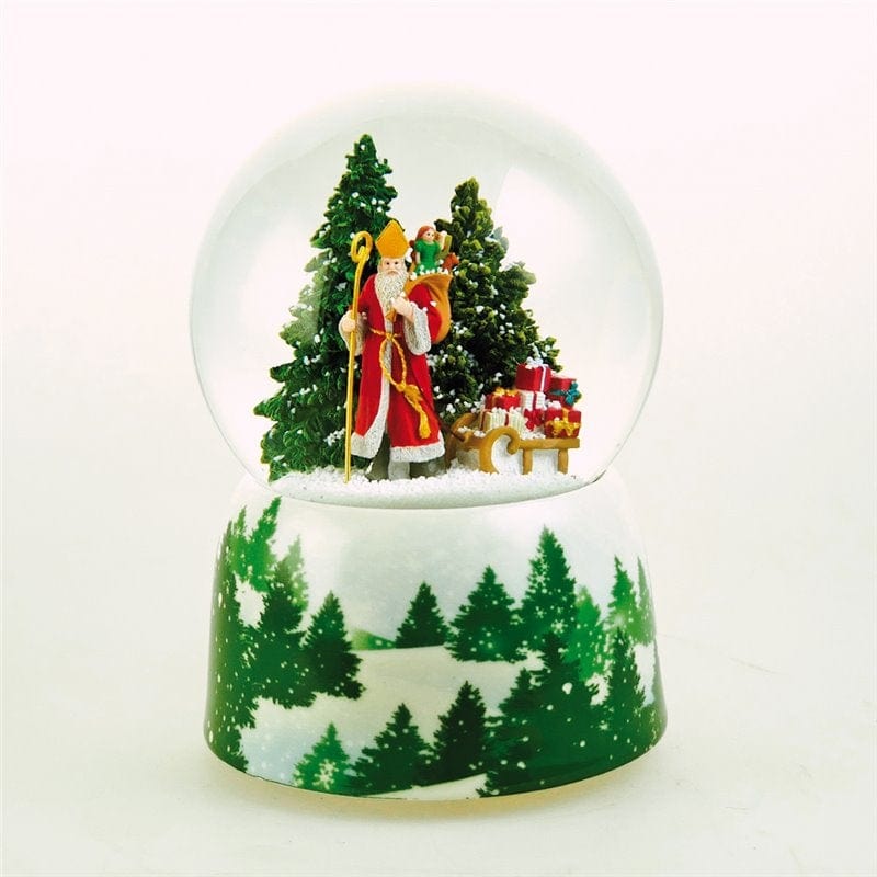 Globo di neve Babbo Natale carillon decoro natalizio 10cm - Dolci pensieri gift