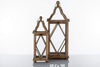 Lanterna Porta candela in legno Altezza 68 cm da esterno da appendere - Dolci pensieri gift
