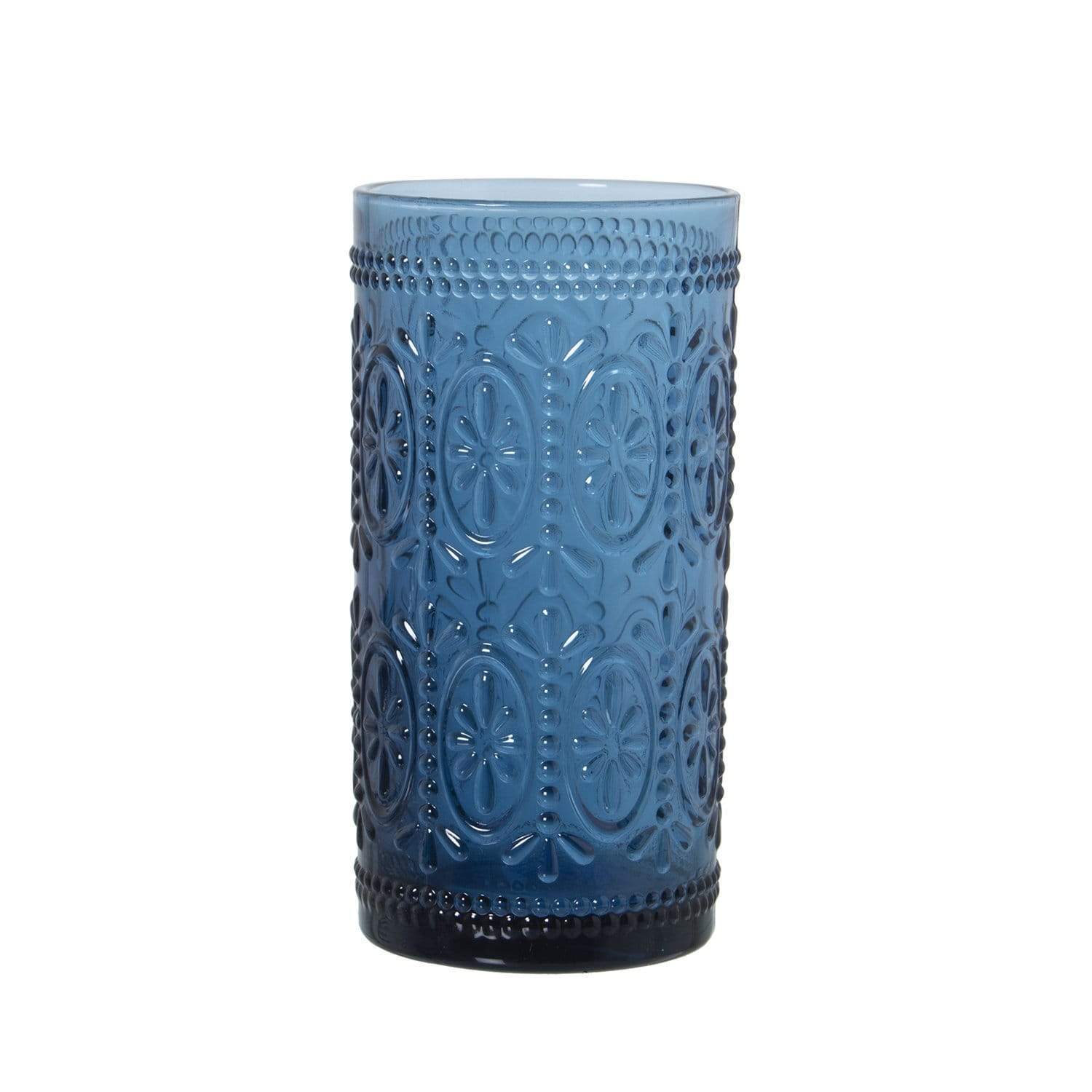 Lisbona set Bicchieri 6pz acqua in vetro colore blu - Dolci pensieri gift