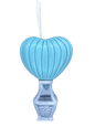 Mongolfiera in ceramica cuore profumatore diffusore con bastoncini - Dolci pensieri gift