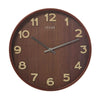Orologio da parete cornice in legno diametro 32 cm marrone - Dolci pensieri gift
