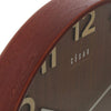 Orologio da parete cornice in legno diametro 32 cm marrone - Dolci pensieri gift