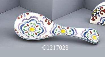 Poggiamestolo Sorrento in Ceramica con maioliche decorative 9cm - Dolci pensieri gift