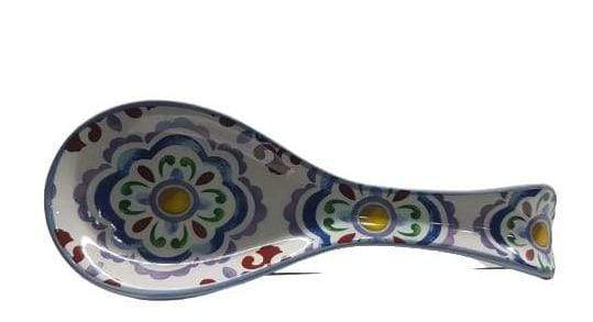 Poggiamestolo Sorrento in Ceramica con maioliche decorative 9cm - Dolci pensieri gift