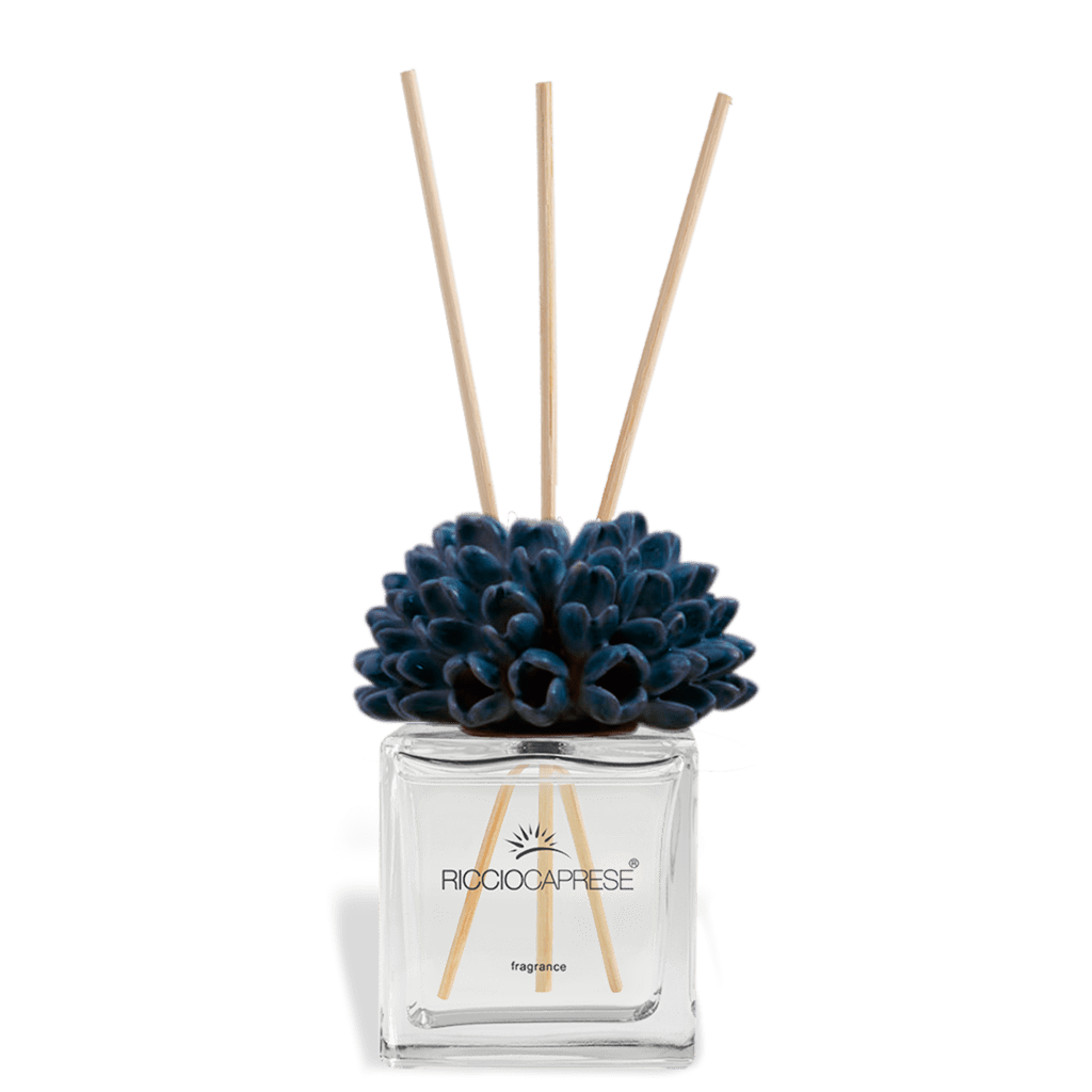 Profumatore d'ambiente Dalia riccio caprese in ceramica 50 ml blu avion - Dolci pensieri gift