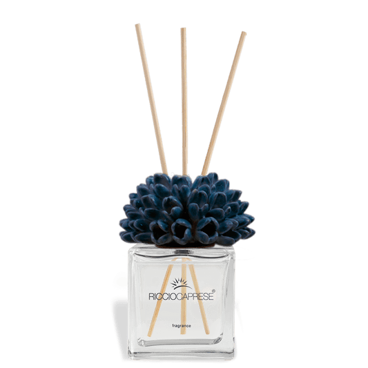 Profumatore d'ambiente Dalia riccio caprese in ceramica 50 ml blu avion - Dolci pensieri gift