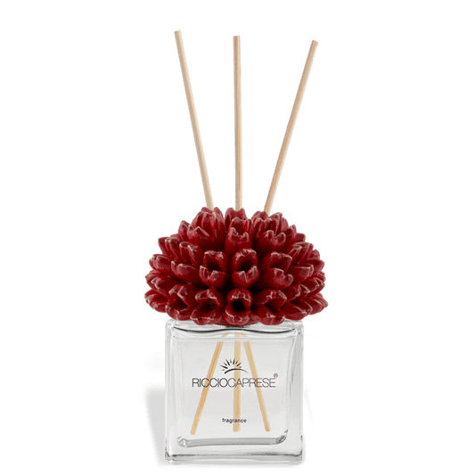 Profumatore d'ambiente Dalia riccio caprese in ceramica 50 ml blu rosso - Dolci pensieri gift