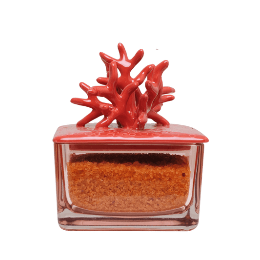 Set bagno porta sali riccio caprese ceramica di capodimonte - Dolci pensieri gift