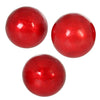 Sfere decorative per centrotavola set 3 pezzi colore rosso - Dolci pensieri gift