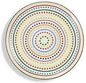 Sicilia Bedda Pois Piatto Decorativo Tondo, Centrotavola Giallo, Misure: Ø 34 x h. 4 cm - Dolci pensieri gift