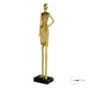 Statuetta donna soprammobile scultura donna colore oro 48 cm arredo casa - Dolci pensieri gift