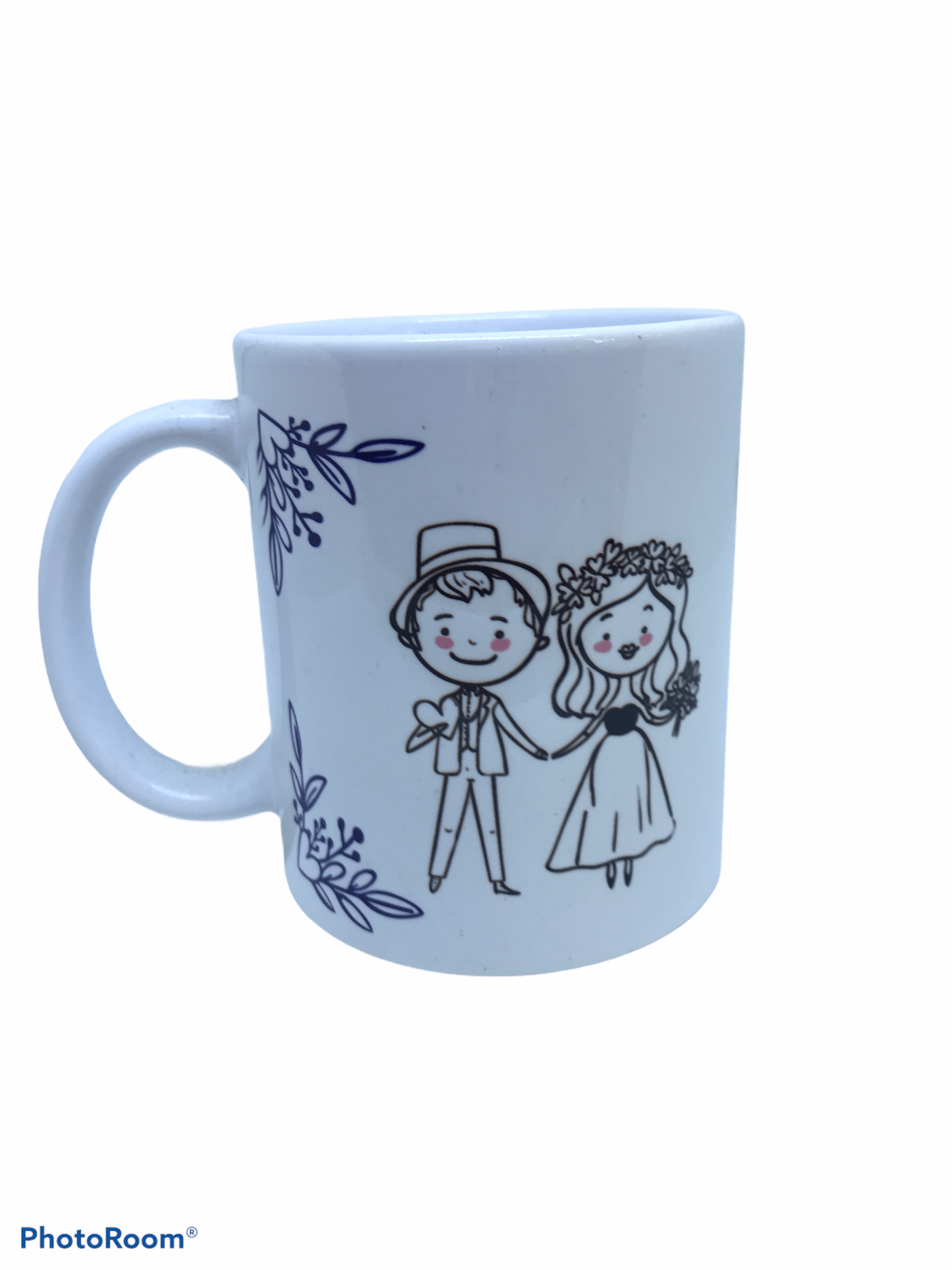 Tazza da colazione in ceramica matrimonio design - Dolci pensieri gift