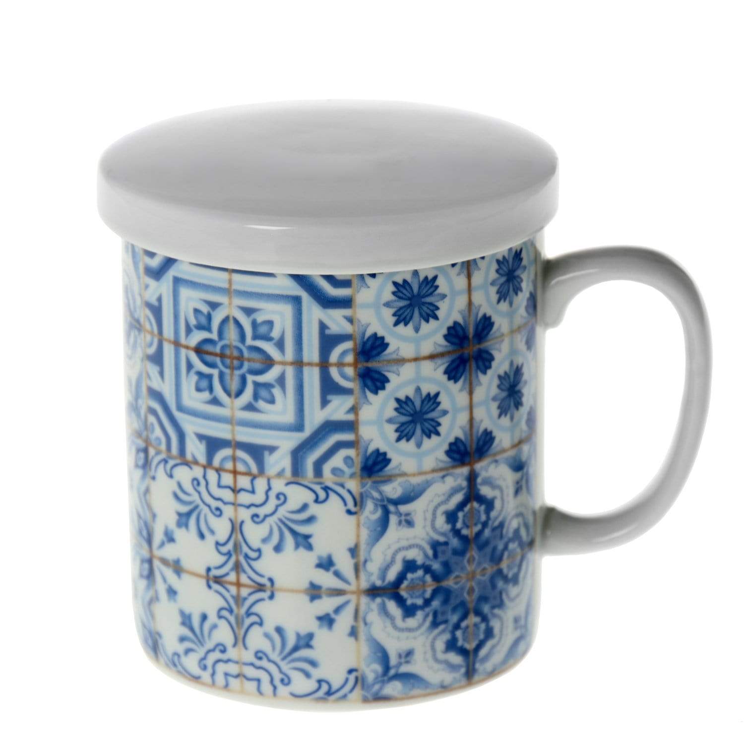 Acquista Tazza da tè in ceramica con infusore e coperchio Tazza da caffè da  viaggio portatile con filtro e sacchetto da 320 ml