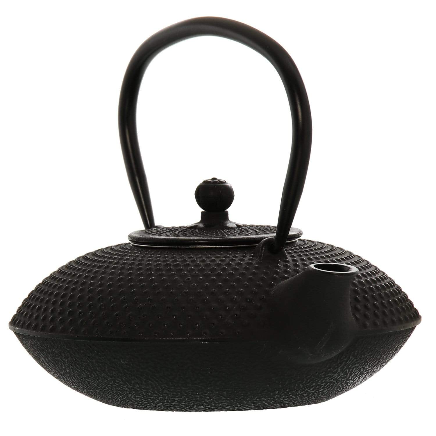 Teiera Giapponese in ghisa colore nero bassa 800 cl per tè e tisane - Dolci pensieri gift