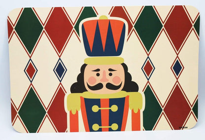 Tovagliette double face decoro natalizio schiaccianoci e cavalluccio 43 X 28.5 CM - Dolci pensieri gift