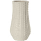 Vaso portafiori in ceramica bianca anfora lavorata 36 cm - Dolci pensieri gift