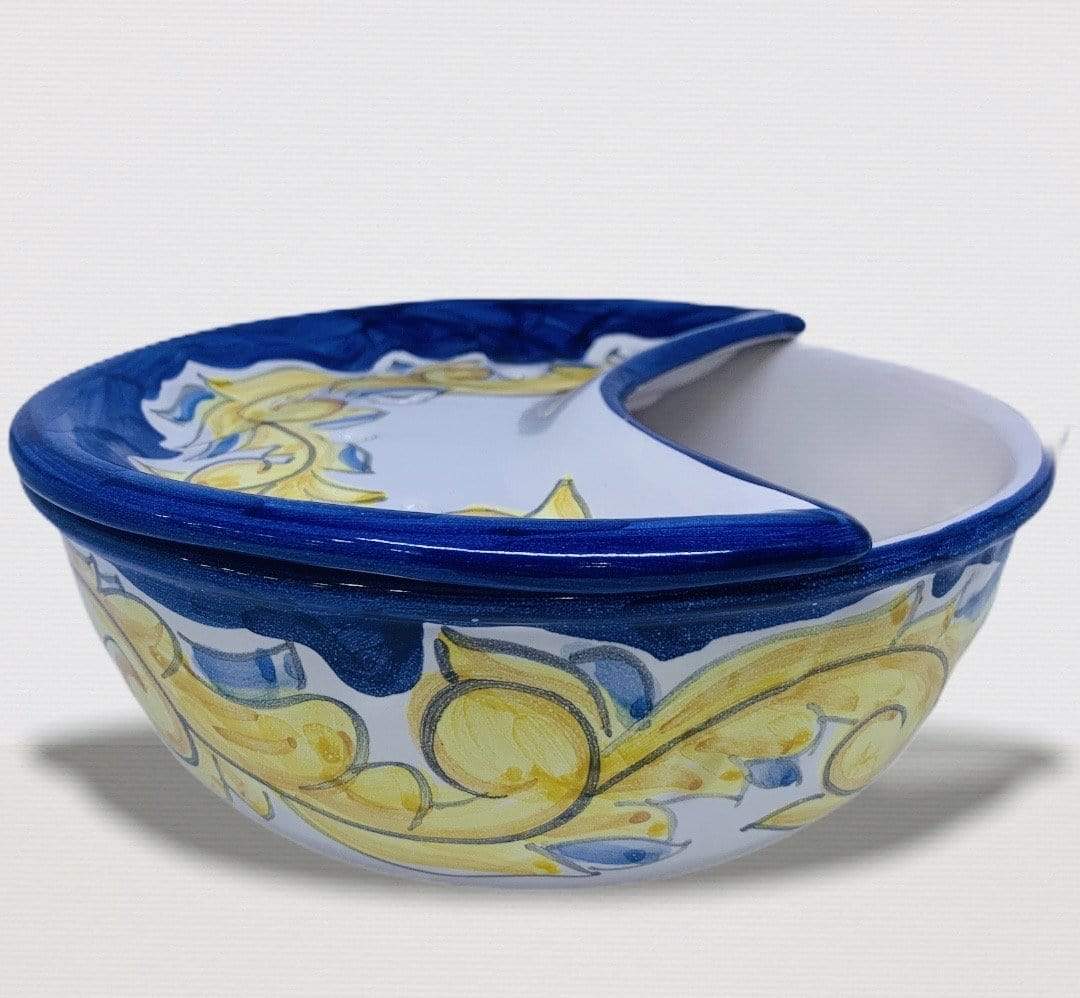 Vietri sul mare " Sponzapane" in ceramica dipinto a mano con maioliche decorazione 22 cm - Dolci pensieri gift