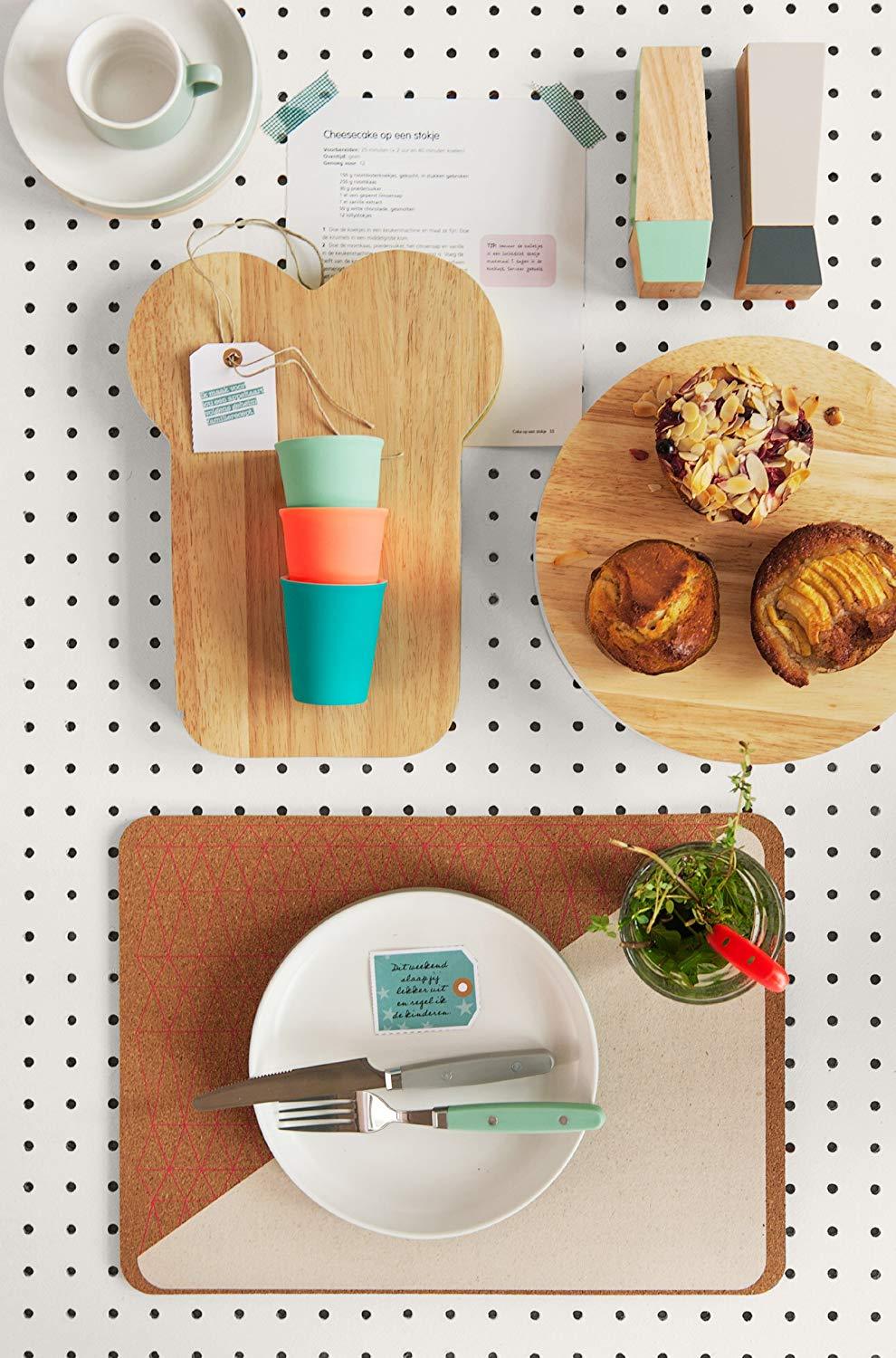 Tagliere in legno a forma di Toast colore con bordo in gomma - Dolci pensieri gift