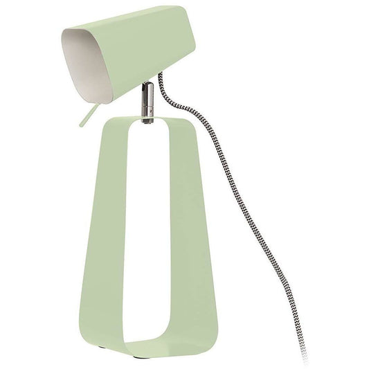 Lampada regolabile da comodino casa e ufficio colore verde acqua h 36 cm design vintage - Dolci pensieri gift