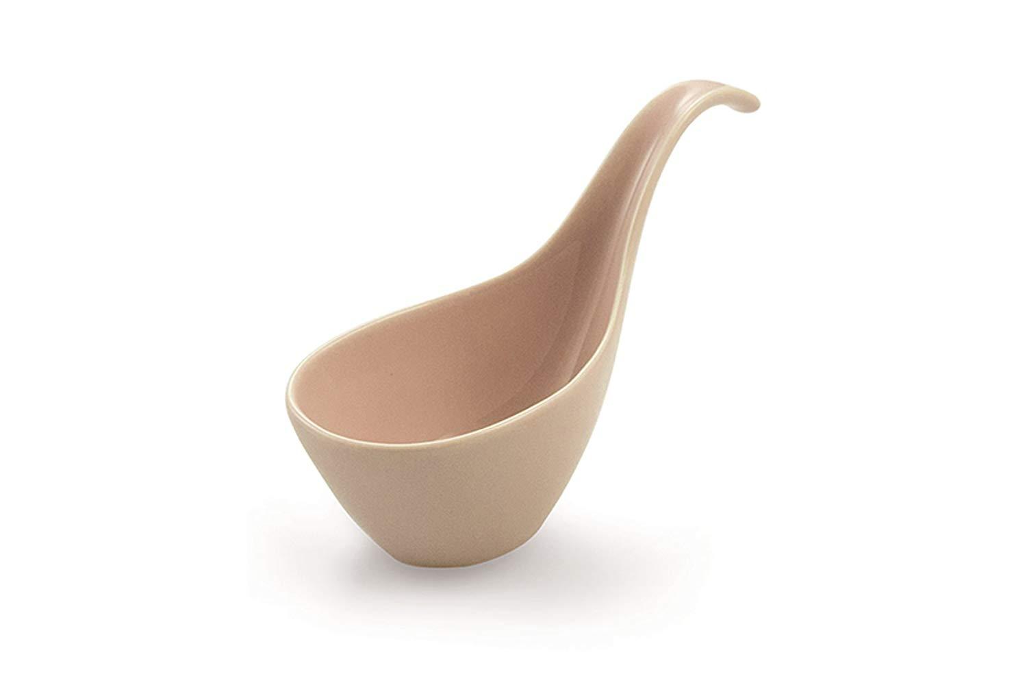 Cucchiaio per aperitivi finger food in ceramica 6 pezzi assortiti - Dolci pensieri gift